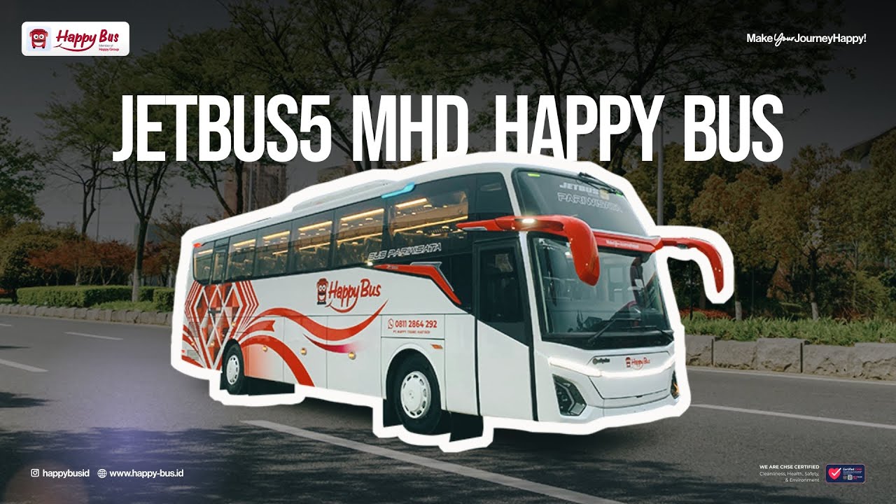 Preview Big Bus 50 Seat JETBUS5 MHD Terbaru PO HAPPY BUS Jogja